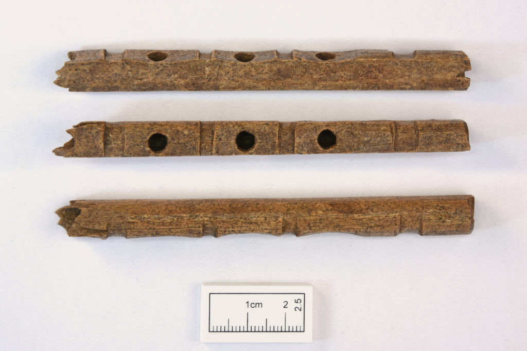 Intricately carved bone flute (c) A14C2H courtesy of MOLA Headland Infrastructure
