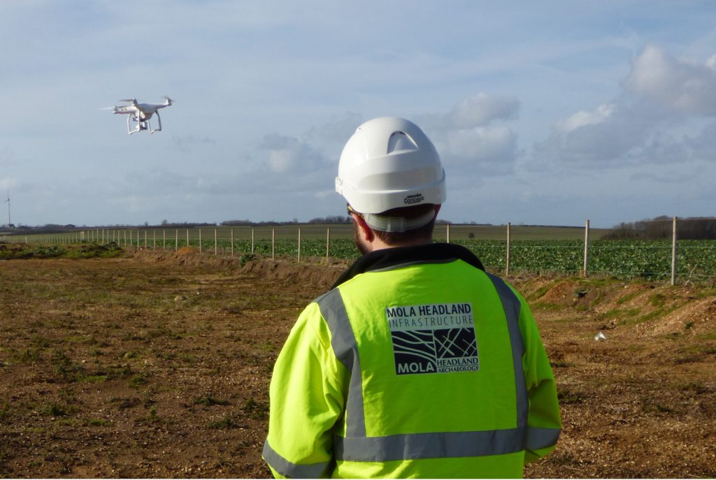 MOLA Headland drone pilot begins aerial survey (c) A14C2H courtesy of MOLA Headland Infrastructure