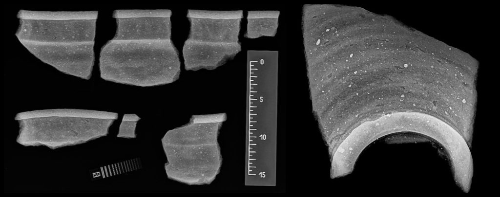 Radiographs of Iron Age and Roman jars